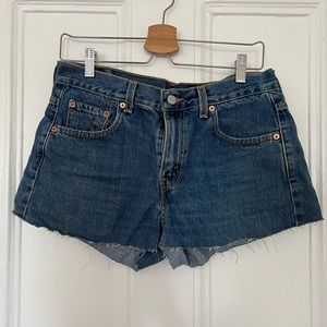 Levi’s denim cutoff shorts